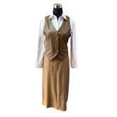 Falda Tubo Eco Cuero - Elegancia De Ébano